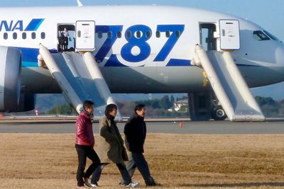 Passasjerer fra All Nippon Airways' (ANA) Boeing 787 Dreamliner som måtte nødlande i Japan onsdag.