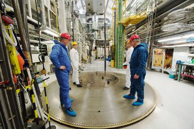 Ny konsesjon: Institutt for energiteknikk har søkt om ny konsesjon for reaktoren i Halden fra 2014 til 2022. Her fra tester med thorium som brensel. Foto: Torbjørn Tandberg/Thor Energy. 