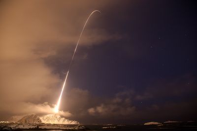ANDØYA: En Black Brant XII-rakett, også kalt Nordlysrakett. Raketten ble skutt opp fra Andøya 12. desember 2010, for å frakte instrumenter 320 kilometer ut i atmosfæren for å observere Nordlys og Nordlys-relaterte varmestrømmer, partikler og elektromagnetisk energi. 