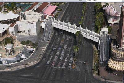 Nei, det er ikke Las Vegas som holder på å smelte. Det er bare Apple Maps tolkning. 