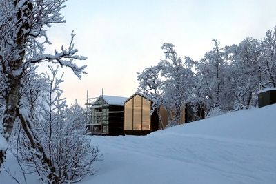 UKJENT ENERGIBEHOV: Selvom denne hytta bygges på Geilo, i vinterlandet Norge, synes ikke arkitekten det er nødvendig å tallfeste energibehovet.  