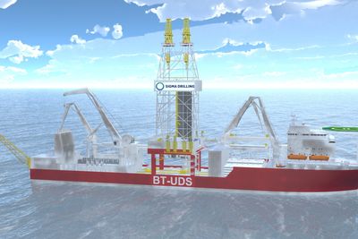 Ultradypt: Det nye BT - UDS boreskipet for Skeie-selskapet Sigma Drilling blir 230 meter langt og designes  for å bore på havdyp ned til 3650 meter og kan bore 12  km lange brønner. Levering i 2015. 