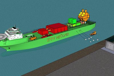 Vinnerskipet vil normalt ligge plassert ved en terminal og produsere strøm direkte inn på det norske nettet. 