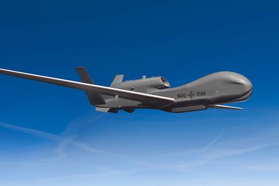 UAV: Spydspissen i Nato AGS er fem ubemannede overvåkingsfly av typen Global Hawk. 