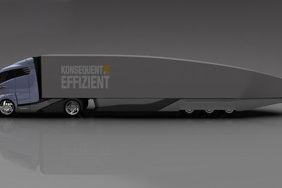 Den aerodynamiske traileren bruker 25 prosent mindre drivstoff enn dagens løsninger. 