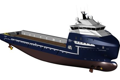 Statoil signerer kontrakter om å leie sju nye forsyningsfartøy. Dette designet skal bygges for Troms Offshore. 