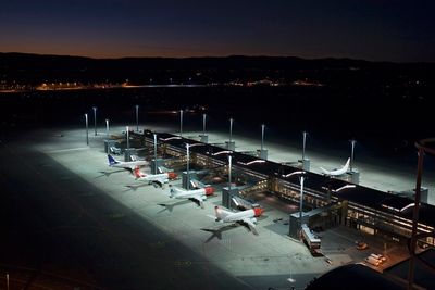 Oslo Lufthavn Gardermoen OSL flyoppstilling 