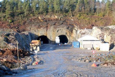 Tunneler: Det ligger mye tunneler og rassikring i budsjettforslaget. Her et arkivbilde fra E18, Grimstad - Kristiansand.