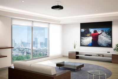En projektor kan gi langt større bilder enn en tv til samme pris. 
