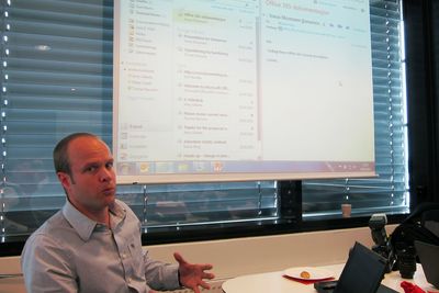 PÅ NETT: Jonas Normann er produktsjef for Office 365 i Microsoft Norge, og skal sørge for at vi får tilgang over alt.
