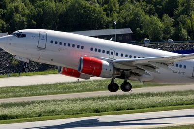 SAS var lanseringskunde på Boeing 737-600 i 1998. Her er et fly av samme type på vei opp fra Bodø lufthavn.