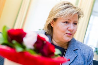 Høyre-leder Erna Solberg vil ha en motvekt til Statoil.