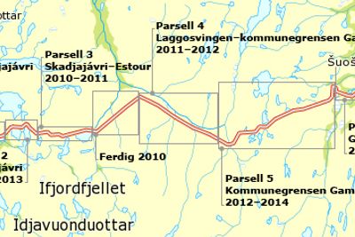 Mye rart skal skje hvis ikke HAB Construction får parsell 4, som ligger omtrent midt på kartet.
Ill.: Statens vegvesen