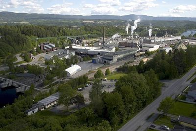 ENERGISENTRAL: På Follum i Hønefoss vil Norske Skog, Vardar og Ringeriks-Kraft gå sammen om å bygge et multibrenselanlegg som skal kunne produsere 300 GWh energi i året.