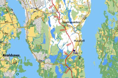 Strekningen Raglamyr-Tuastad er 6,9 km lang og utgjør over halvparten av den vertikale delen av T´en i T-forbindelsen. Vassbakk & Stol har gitt det klart laveste anbudet.