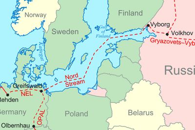 KLAR NESTE ÅR: Kartet viser hvor Nord Stream skal gå når den etter planen åpner i 2011.