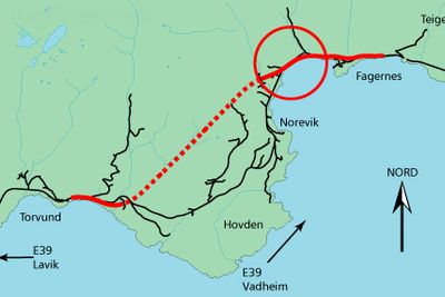 Noreviktunnelen skal ikke beskytte trafikantene mot ras, men den erstatter en svært dårlig vegstrekning med smal kjørebane og bratte stigninger. Dessuten gjør den E 39 kortere.