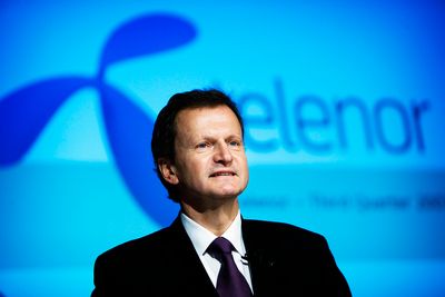 Telenor-sjef Jon Fredrik Baksaas sier seg fornøyd med veksten i omsetningen så langt i 2010.
