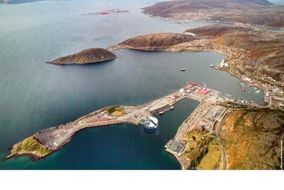 BASE: Den nye Eni-sjefen i Norge, Leonardo Stefani, får jobben med å fullføre utbyggingen av Goliat-feltet utenfor Finnmark. Illustrasjon viser en tenkt base for utbyggingen.