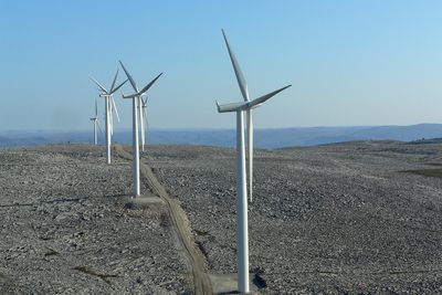 Vindparkanlegget til Statkraft ved Kjøllefjord.