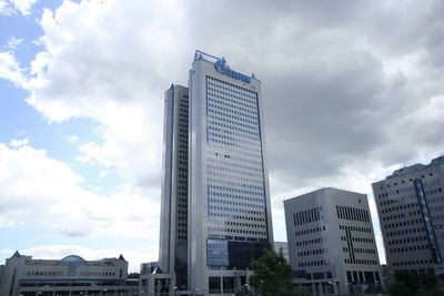 Gazproms hovedkontor i Moskva. Gazproms bygning i Moskva har blitt et landemerke og et symbol på ­russernes gjenskapte storhet.
