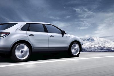 SAABS REDNING?: Saab 9-4x ble presentert på Detroit-messa tidligere i år og kommer for salg i 2009. Bilen skal produseres i USA på en ny GM-plattform.