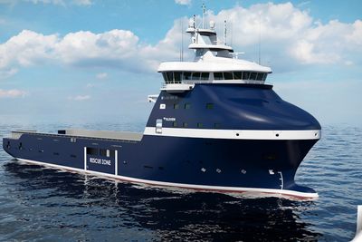 Vinterklar: Wärtsilä Ship Design står bak forsyningsskipstypen VS 485 MK III Arctic. Skipet blir 85,6 meter langt og 20 meter bredt og med 1000 kvadratmeter dekksareal.. 