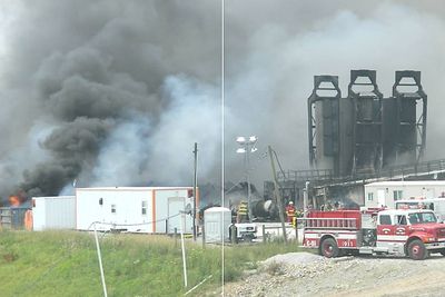 Fracking-brannen i Ohio på Statoils anlegg. 