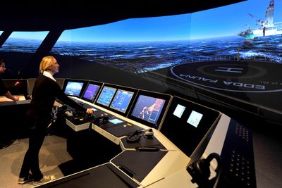 Kongsberg Gruppen leverer blant annet simulatorer til trenging av offshore-personell.