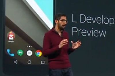 Googles Sundar Pichai presenterte Android L under selskapets årlige utviklerkonferanse I/O i forrige uke. Det nye operativsystemet lanseres til høsten.