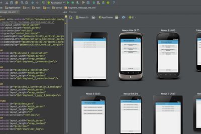 Så lett er det å designe til forskjellige skjermstørrelser i Android Studio.