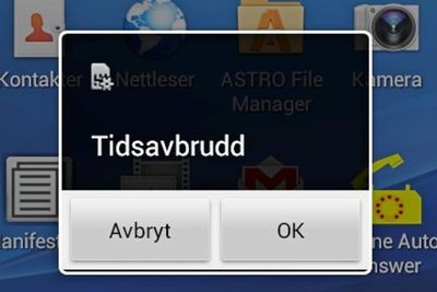 Avbrudd: Når påloggingsfeilen oppstår, er det ikke annet å gjøre enn å vente på at den blir klar, igjen. BankID har så langt funnet at feilen rammer Android-telefoner, uavhengig av mobiloperatør. 