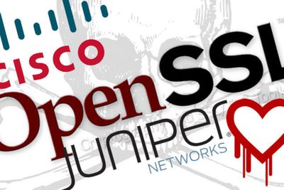 Cisco og Juniper advarer mot Heartbleed i rutere, svitsjer og brannmurer.