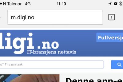 Chrome på iOS bruker nå Material Design.