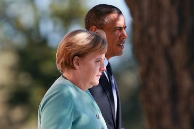 Angela Merkel og Barack Obama (i St. Petersburg tidlig i september i år): Hva betyr litt kyberspionasje blant gode venner?