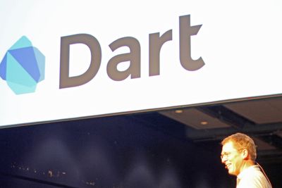 Lars Bak fra Google holdt et foredrag om programmeringsspråket Dart under JavaZone-konferansen i går.