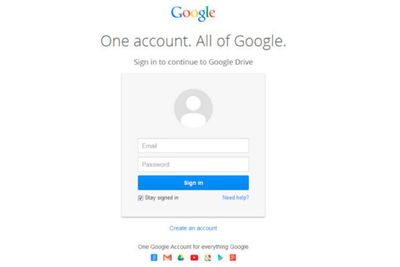 Dette er ikke Googles innloggingsside, men et Google-dokument som lurer brukeren til å fylle inn brukernavn og passord.