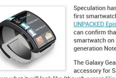 Er dette det nye smarturet fra Samsung? Fjerde september blir Samsung Gear lansert, skal vi tro en nyhetstjeneste som har tette bånd til det sørkoreanske selskapet. 