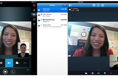 Microsoft Lync 2013 for henholdsvis Windows Phone 8 og iPad