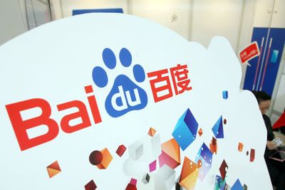Baidu er Kinas suverent største søketjeneste. Bildet viser Baidus stand på China Appliance World Expo 2014 i Shanghai, tidligere denne måneden. Baidu er notert på Nasdaq-børsen i New York.