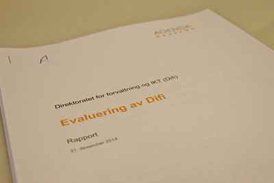 PÅ GANGEN: Evalueringsrapporten avdekker at Difi har for lite makt og settes på gangen i de store omstillingsprosjektene i staten.