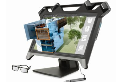 HP hevder de visker ut barrierene mellom den digitale og den fysiske verden med sin nye 3D-skjerm, som krever passive 3D-briller.