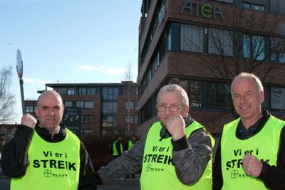 EL & IT Forbundets streik i Atea kan bli en langvarig konflikt. Disse tre herrene ønsket ikke å få navnene sine på trykk.