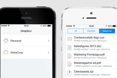 Dropbox lover å tilby en tjeneste som lar deg lett skille mellom jobb og privat. Åpenbart ønsker de å få flere av sine 200 millioner brukere til å få jobben som  betalende kunder. 