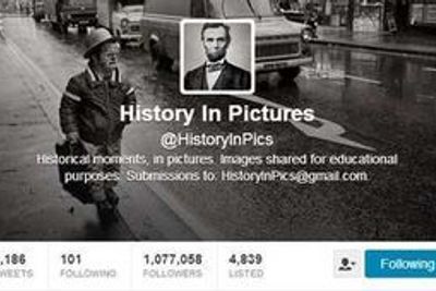 History In Pictures-kontoen ble opprettet i juli i fjor, og har passert en million følgere.