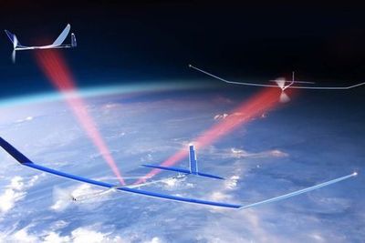 Lasersamband skal gjøre det mulig å fly dronene i formasjon.