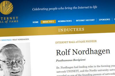 Rolf Nordhagen erkjennes internasjonalt: Han var blant dem som sørget for å få liv i Internett.