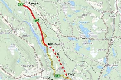 Arbeidet med den cirka 11 kilometer lange strekningen Bagn–Bjørgo starter opp i løpet av sommeren.