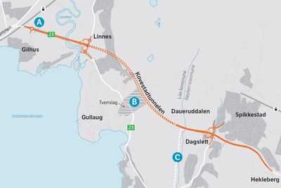 De forberedende arbeidene før hovedentreprisen på Rv 23, er slett ingen liten jobb.