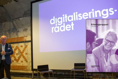 Digitaliseringsrådet og rådets leder Svein Kristensen la denne uken fram sin første evalueringsrapport (innfelt).